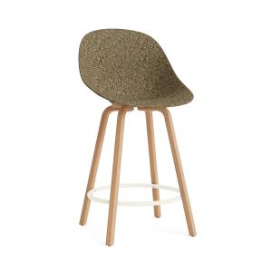 Normann Copenhagen - Mat chaise de bar 65 cm, seaweed / cre…