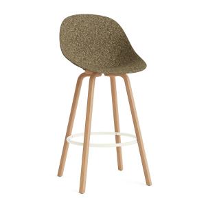 Normann Copenhagen - Mat chaise de bar 75 cm, seaweed / cre…