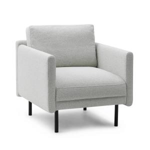 Normann Copenhagen - Rar Fauteuil, noir / Venezia blanc cas…