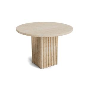 NORR11 - Soho Table basse Ø 50 x H 35 cm, travertin naturel