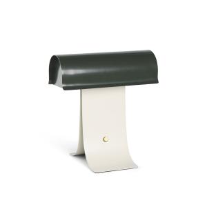 Northern - Archive Lampe de table, L 25 cm, vert foncé / gr…
