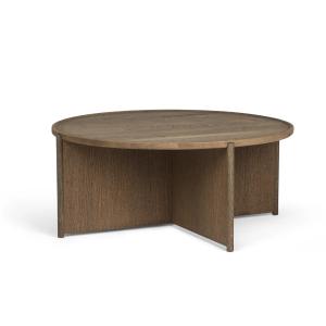 Northern - Cling Table basse, Ø 90 x H 38 cm, chêne fumé