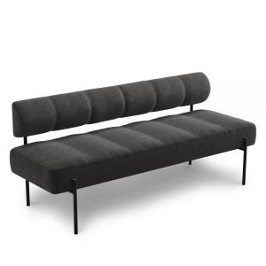 Northern - Daybe Dining Sofa, noir / gris foncé (Kvadrat Br…