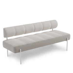 Northern - Daybe Dining Sofa, blanc / gris clair (Kvadrat B…