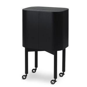 Northern - Loud chariot de bar sur roulettes, noir