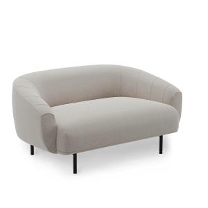 Northern - Plis Canapé 2 places, noir / gris clair (Kvadrat…