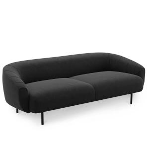 Northern - Plis Canapé 3 places, noir / gris foncé (Kvadrat…