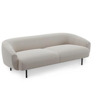 Northern - Plis Canapé 3 places, noir / gris clair (Kvadrat…