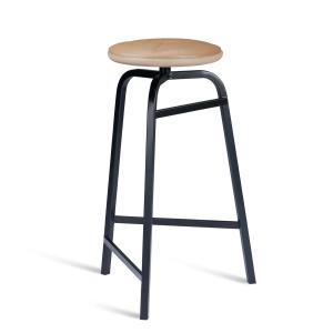Northern - Treble Tabouret de bar H 65 cm, chêne huilé clai…