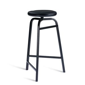 Northern - Treble Tabouret de bar H 65 cm, chêne laqué noir…