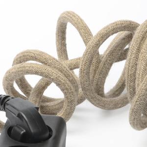 NUD Collection - Extension Cord triple prise, Natural Linnen