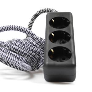 NUD Collection - Extension Cord triple prise, Zebra Skin (T…