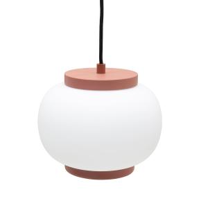 Nuuck - Finn Lampe suspendue Ø 22 cm, blanc opalin / rouill…
