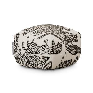 OUT Objekte unserer Tage - Sander Pouf Mini, noir / blanc (…