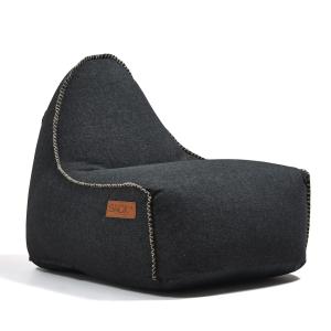 SACK it - RETRO it Cobana Outdoor Pouf, noir