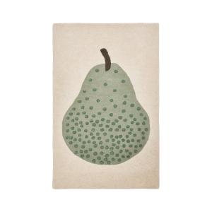 OYOY - Poire Tapis pour enfants 120 x 75 cm, vert