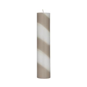 OYOY - Candy Bougie H 26 cm, clay / blanc