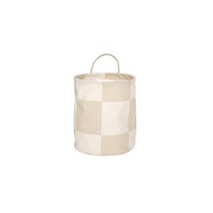 OYOY - Chess Panier de rangement, Ø 18 cm, clay / blanc cas…
