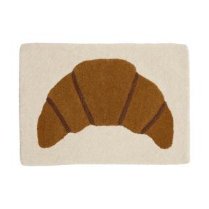 OYOY - Croissant Tapis pour enfants, 45 x 65 cm, marron
