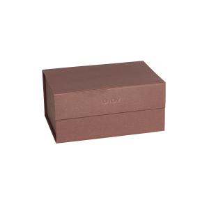 OYOY - Hako Boîte de rangement, 24 x 17 cm, caramel foncé