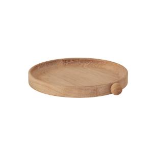 OYOY - Inka Plateau en bois rond Ø 20 cm, naturel