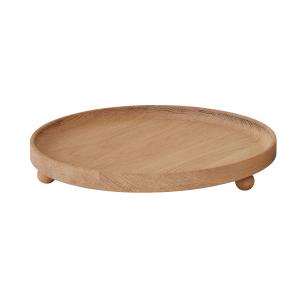 OYOY - Inka Plateau en bois rond Ø 30 cm, naturel