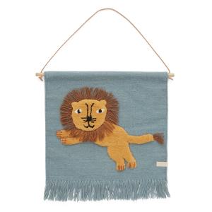 Oyoy - Tapisserie enfant avec motif animalier, lion / tourm…