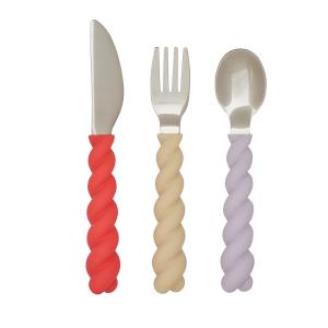 OYOY - Mellow Couverts pour enfants, lavender / vanilla / c…