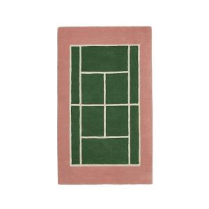 OYOY Mini - Tapis de Tennis, 150 x 88 cm, vert / rose