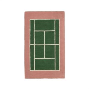 OYOY Mini - Tapis de Tennis, 150 x 88 cm, vert / rose