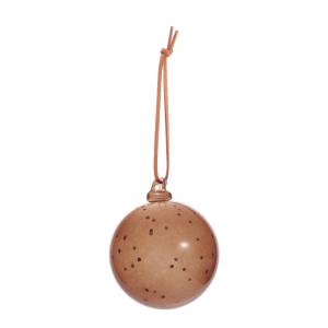 OYOY - Natale Boule de Noël en verre, Ø 8 cm, nutmeg à pois…