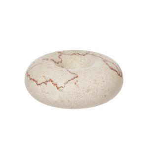 OYOY - Savi Marbre bougeoir, Ø 10 cm, blanc cassé