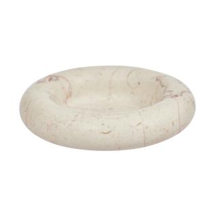OYOY - Savi Marbre bougeoir, Ø 14 cm, blanc cassé