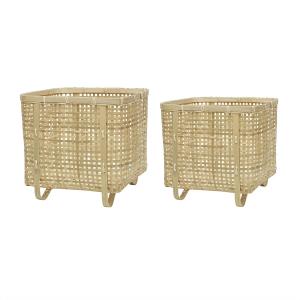 OYOY - Sporta Panier de rangement, square, bambou naturel (…