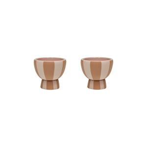 OYOY - Toppu Coquetiers, caramel / rose (set de 2)