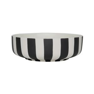 OYOY - Toppu Coupe, large, Ø 20 cm, blanc / noir