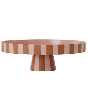 OYOY - Toppu Plateau, Ø 27 x H 9 cm, rose / caramel