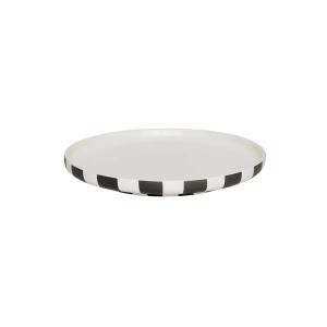 OYOY - Toppu assiette, Ø 20 cm, blanc / noir