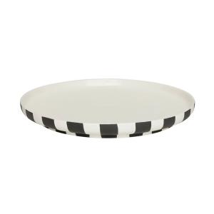 OYOY - Toppu assiette, Ø 26,5 cm, blanc / noir