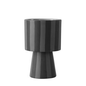 OYOY - Toppu Cache-pot, Ø 10 x H 15 cm, noir / gris