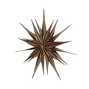 OYOY - Toppu Étoile de Noël, Ø 40 cm, brun / noir