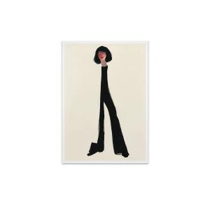 Paper collective - Black pants affiche, 30 x 40 cm