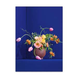 Collectif de papier - Blomst, 50 x 70 cm, bleu