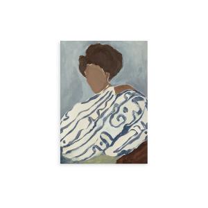 Paper Collective - Blue Curls Poster, 30 x 40 cm