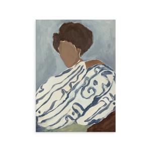 Paper Collective - Blue Curls Poster, 50 x 70 cm