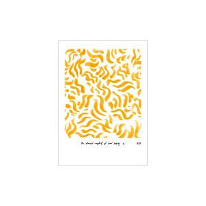 Paper Collective - Comfort Poster 30 x 40 cm, jaune