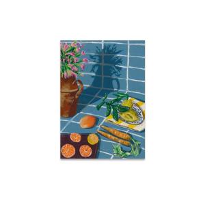 Paper Collective - Composition in Blue Poster, 30 x 40 cm