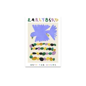 Paper Collective - Early Bird Gets The Worm Poster, 30 x 40…