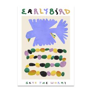 Paper Collective - Early Bird Gets The Worm Poster, 50 x 70…
