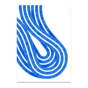 Paper Collective - Entropy Blue 02 Poster, 50 x 70 cm